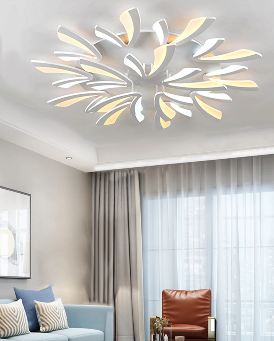 New Arrival two colors Modern Led Chandelier For Living Room Master Room Bedroom Fixtures AC220V Chandelier Fixture