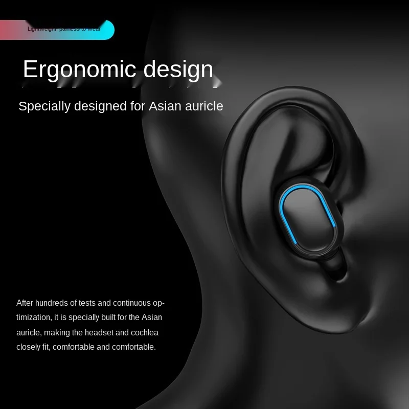 Fashionable new multifunctional bluetooth headset with charging compartment power digital display TWS wireless headset 5 0