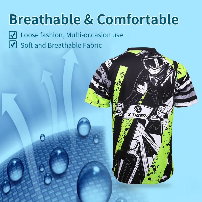 X-Tiger бренд нижние трикотажные изделия полиэстер майки для велоспорта горные одежда горный велосипед рубашка мотокросса спортивная одежда