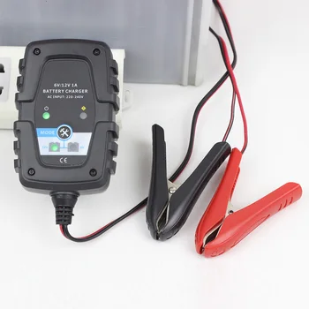 

6V 12V 1A Smart Car Battery Charger Maintainer Battery Charger for Car Motorcycle Scooter Deep Cycle AGM GEL VRLA