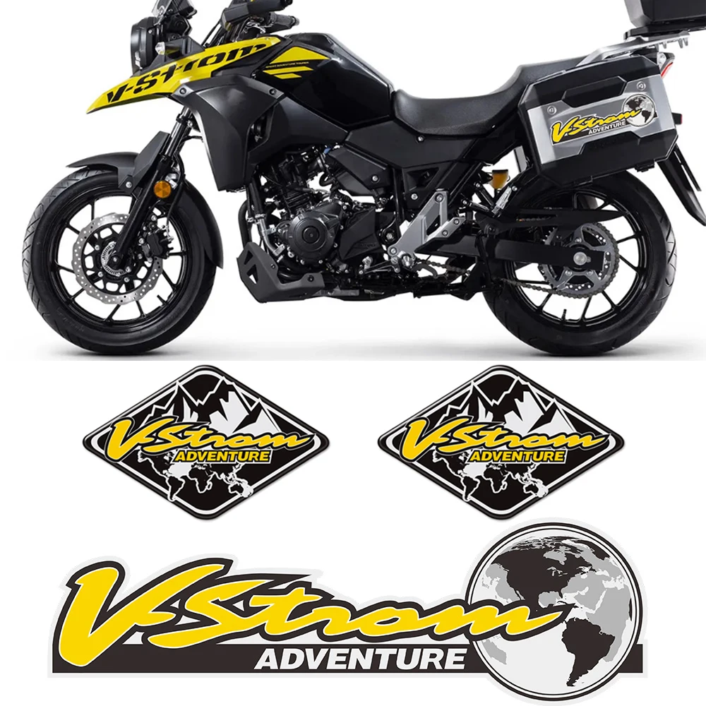 Motorcycle Stickers For Suzuki V-STROM DL 1000 650 250 ADVENTURE Panniers Luggage Aluminium Box Case VSTROM DL1000 DL650 DL250 motorcycle blank key uncut blade for suzuki vstrom 1000 dl1000 gsxr 600 750 1000 sv650s sv1000s katana750 gsx750f sv650 dl650