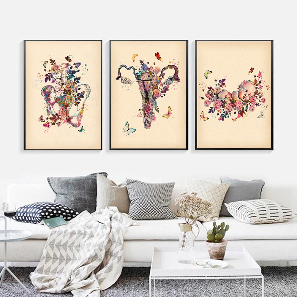 Canvas-Painting-Posters-Flower-Female-Anatomy-Printing-Midwife-Gift-Gynecologist-Medical-Education-Wall-Art-Picture-Home (1)