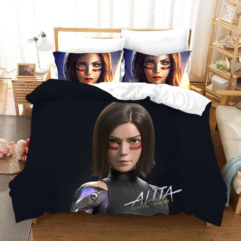 

Bedding Set 3D Alita Print Game Design Duvet Cover Sets King Queen Twin Size Dropshipping Gift for children