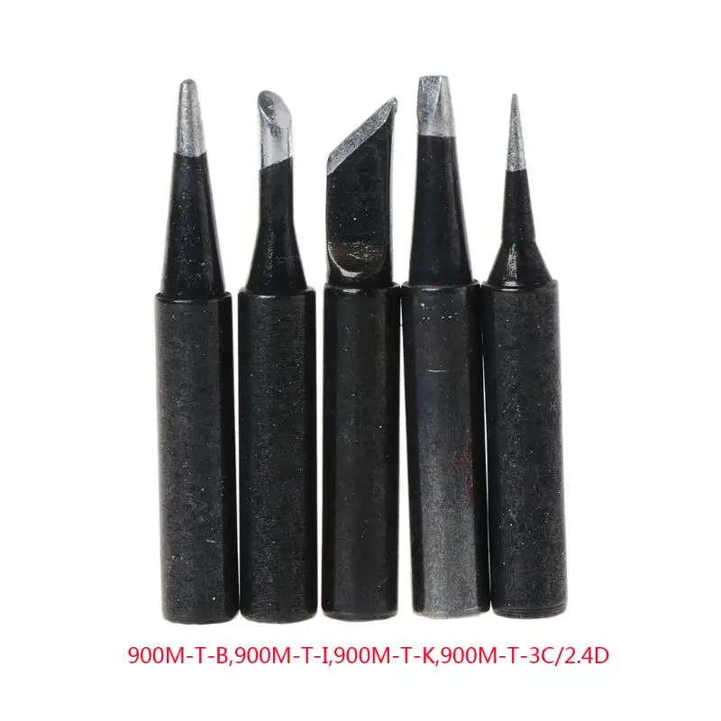 5 шт. бессвинцовые наконечники паяльника 900M-T для Hakko 936 SAIKE 909D 852 936d#1A30954