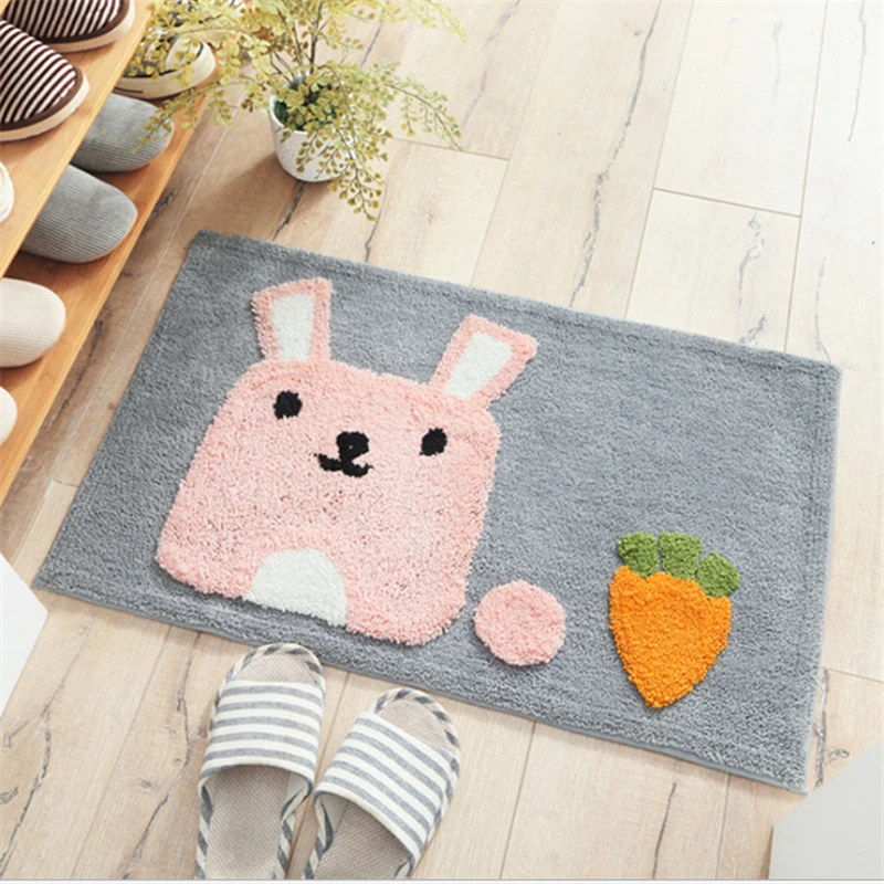 

Christmas Door Mat Cartoon Thick Flocking Door Mat Anti-slip Floor Mats Welcome Mats for Front Door Doormat for Entrance Door