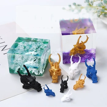 

5Pcs Fossils Fragments Modeling Dragon Skull Resin Casting Mold Fillings Ancient Keel Landspace Fillers Resin Art Crafts