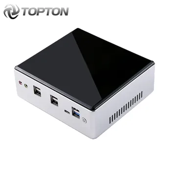 Günstige Topton Neue Intel Core I7 10810U I7 10710U Mini PC Barebone Windows TV BOX Dual Lan DP HDMI Dual Band WIFI Desktop Mini Computer