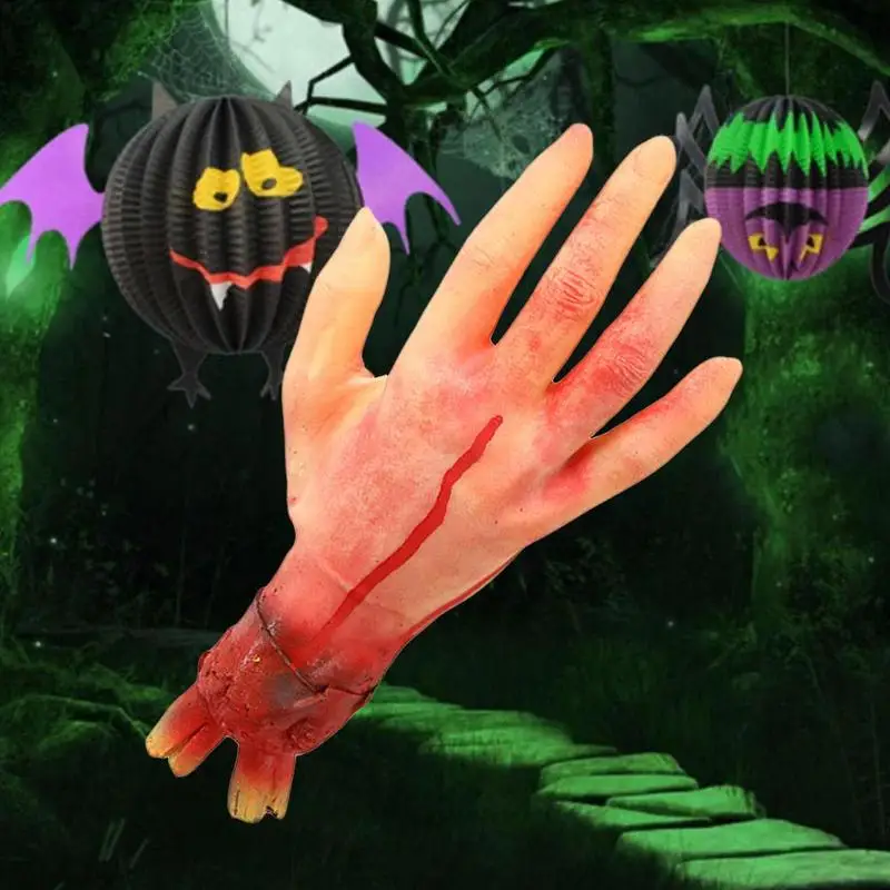 Хеллоуин хоррор реквизьетен Spookhuis Terror Bloed Hand Voet Gruwelijke Decoraties|Украшения своими