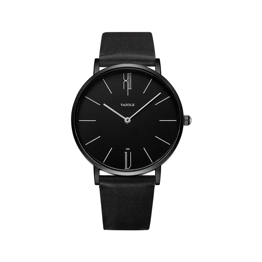 New Men's Watch Minimalist Modern Creative Quartz Watch For Men UltraThin Leather Casual Male Wristwatch Clock Relogio Masculino 