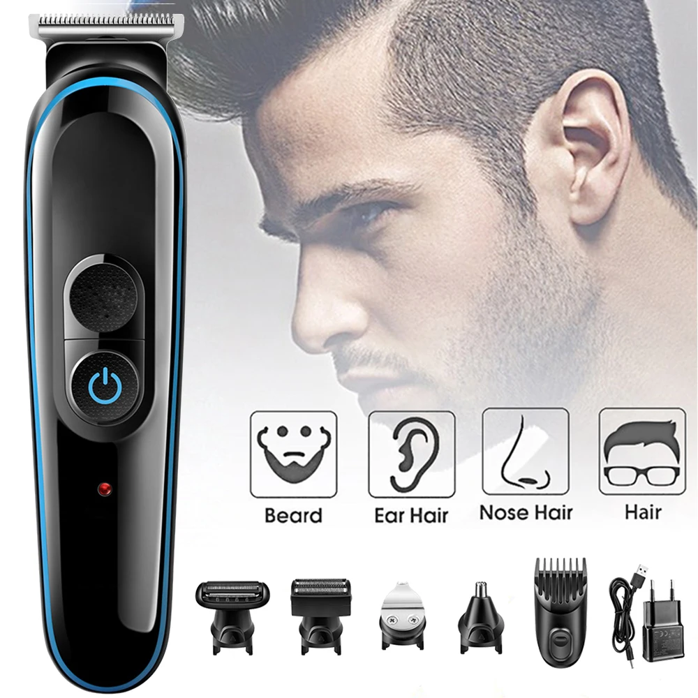 

5 in 1 Bartschneider Trimmer Professional Electric Hair Clipper Rechargeable Hair Trimmer Clippers Hair Trimmer Beard Trimer