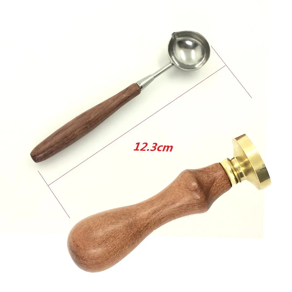 lovely Natural Bee Wax Stamp Exquisite Paint wood handle DIY Ancient Seal Retro Stamp Personalized Stamp Wax Seal High Quality wax seal stamp