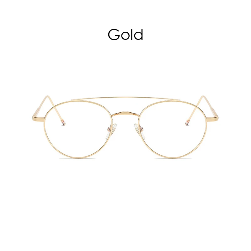 iboode Retro Round Metal Glasses Frame Women Men Optical Spectacle Prescription Eyeglasses Unisex Black Silver Gold Eyewear