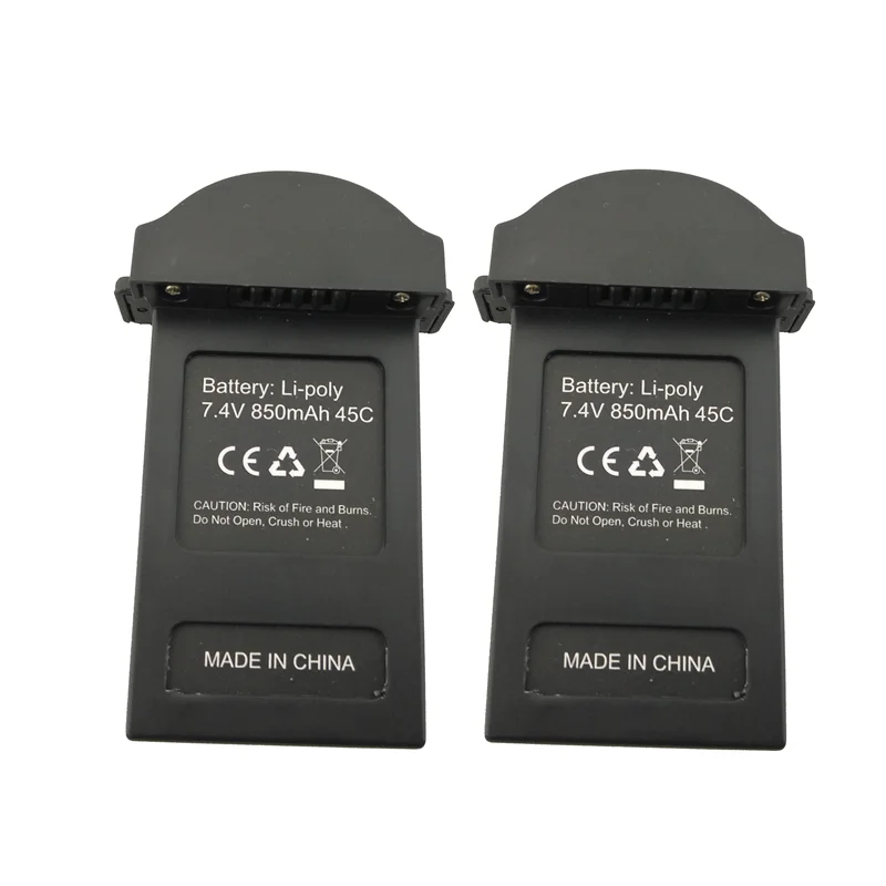 2PCS 7.4V 850mAh Lithium Battery For MJX B3mini Bugs 3mini B3 mini EX2 Brushless Quadcopter Spare Parts | Игрушки и хобби