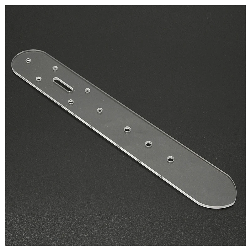 5Pcs Set Acrylic Leather Belt Buckle Head End Templates Stencil Tool