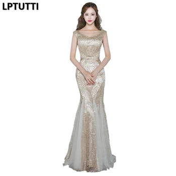 

LPTUTTI Sequin New For Women Elegant Date Ceremony Party Prom Gown Formal Gala Events Luxury Long Evening Dresses