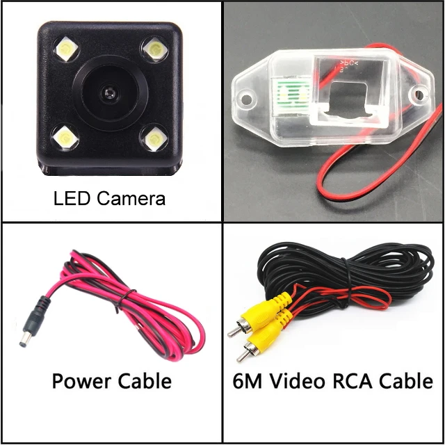 4 LED Для TOYOTA Land Cruiser LC J 100 LC100 J100 1998~ 2007 камера заднего вида ночного видения камера заднего вида Автомобильная камера заднего вида HD CCD - Название цвета: 4 LED