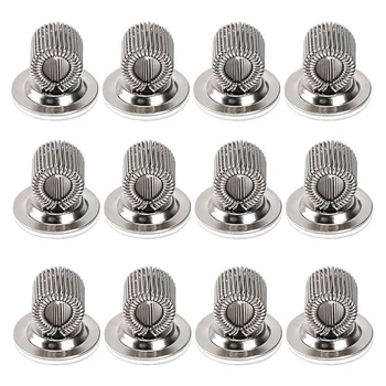 

12 PCS Stainless Steel Pen Pencil Holder Clips with Adjustable Spring Loop Self Adhesive Pen Clip Holder