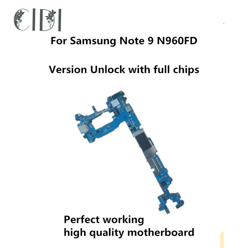 Марка CIDI используется оригинальная материнская плата для Samsung Note 9 N960FD