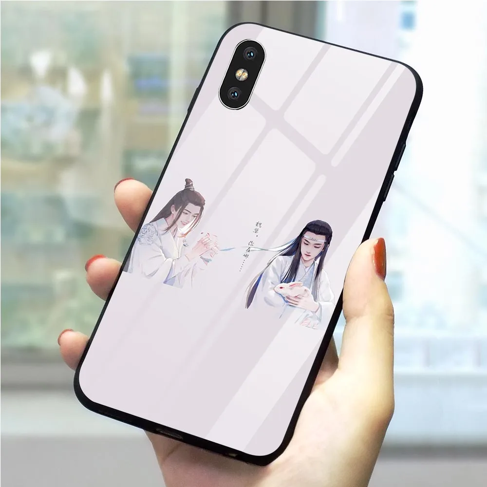 Чехол для телефона Xiao Zhan Wang Yibo iPhone XR Xs Max X 6 6S 8 Plus 7 5S 5 SE 11 Pro из закаленного