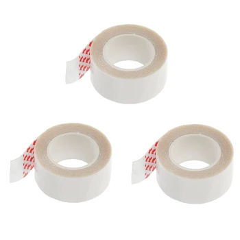 

3pcs Waterproof Adhesive Tape Roll For Hair Extension Toupee Lace Wig Clear Hair Styling Accessories