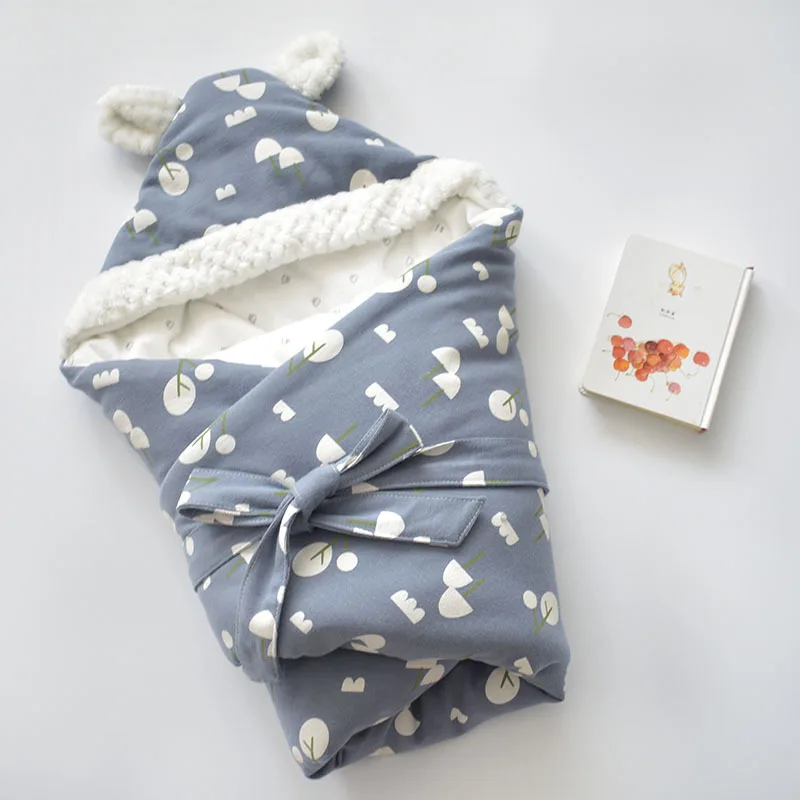 MOTOHOOD Winter Baby Blankets Newborn Swaddle Muslin Swaddle Baby Wrap Warm Baby Blanket Cotton Stroller Blankets  (6)