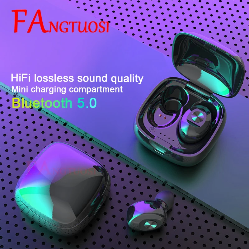 FANGTUOSI TWS беспроводные Bluetooth наушники стерео HIFI Звук спортивные наушники Earbus с микрофоном гарнитура для IOS/Android FANGTUOSI TWS беспроводные Bluetooth наушники стерео HIFI Звук спортивные наушники Earbus с микрофоном гарнитура для IOS/Android