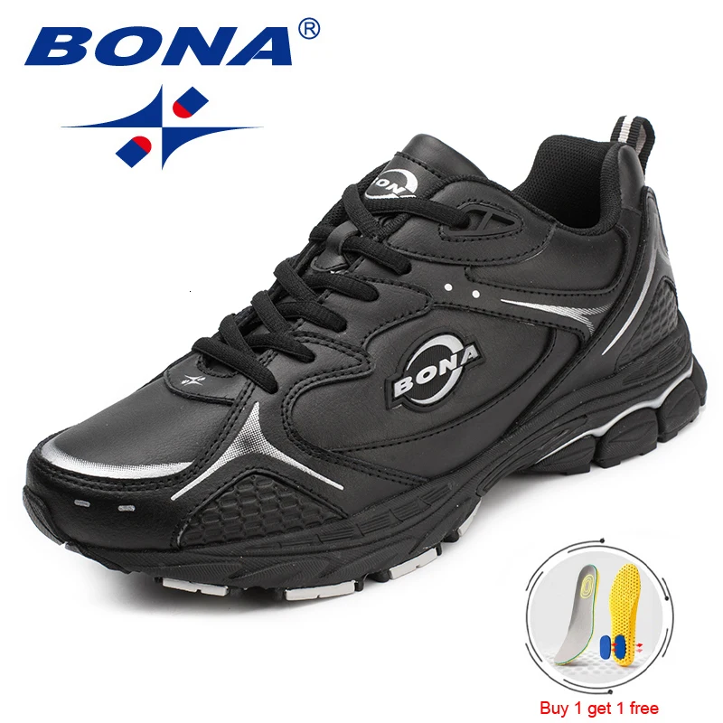 

BONA Running Shoes Men Fashion Outdoor Light Breathable Sneakers Man Lace-Up High Tech Sports Shoes Comfortable Man Sneaker