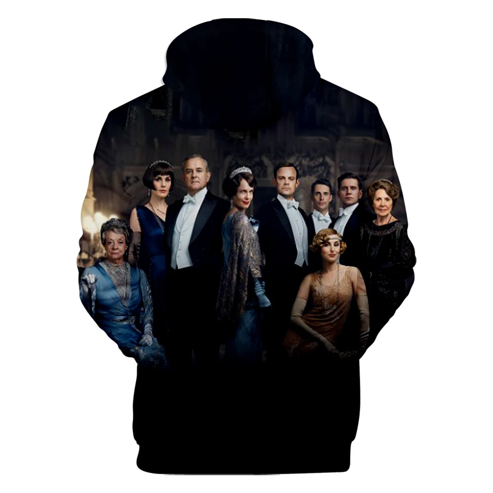 Downton Abbey print New Hoodies Men Clothes boy Tooling Jackets Winter Popular Men