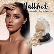 Mattifying Setting Powder Makeup Pressed Oil Control Long Lasting Portable for Women Waterproof and sweat MV99