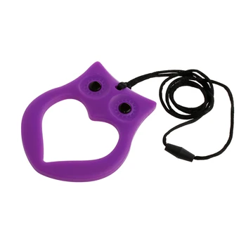 

Cute Baby Kids Silicone Owl Teething Pacifier Pendant Teeth Toy Soother Teether R9UE