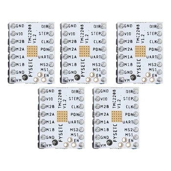 

5Pcs TMC2208 v1.0 Stepper Motor Driver Module with Heat Sink for 3D Printer