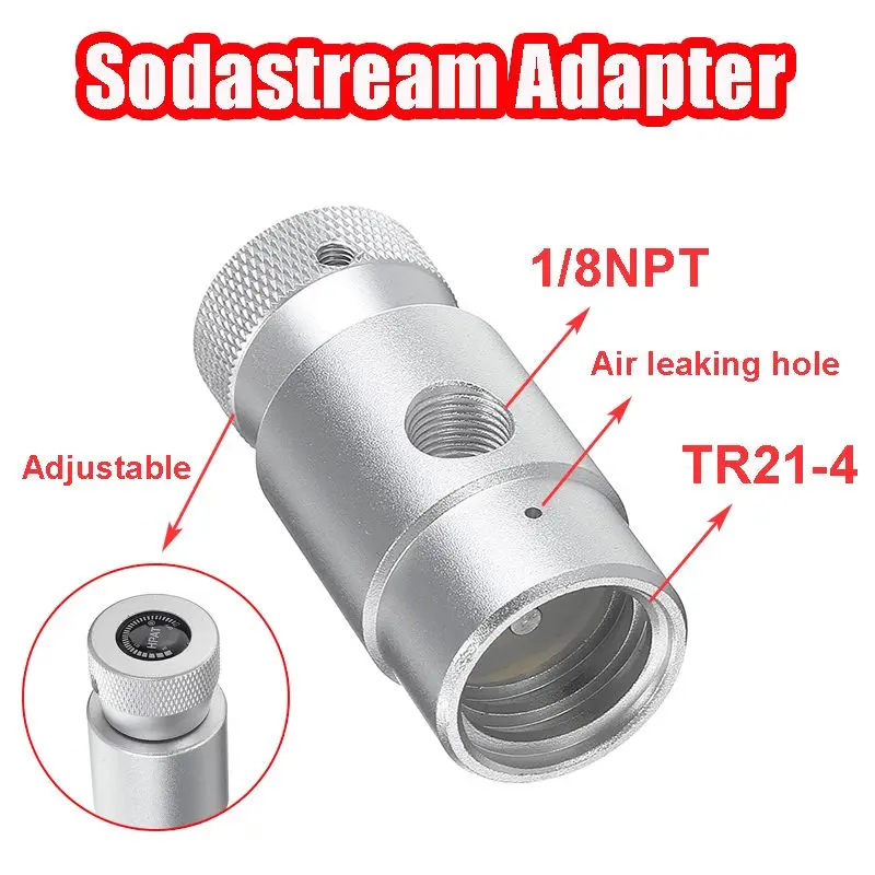 HPAT СО2 Refill адаптер соединитель газовый регулятор для цилиндра sodatreams Танк адаптер 1/8NPT для TR21-4 ASA надувной разъем