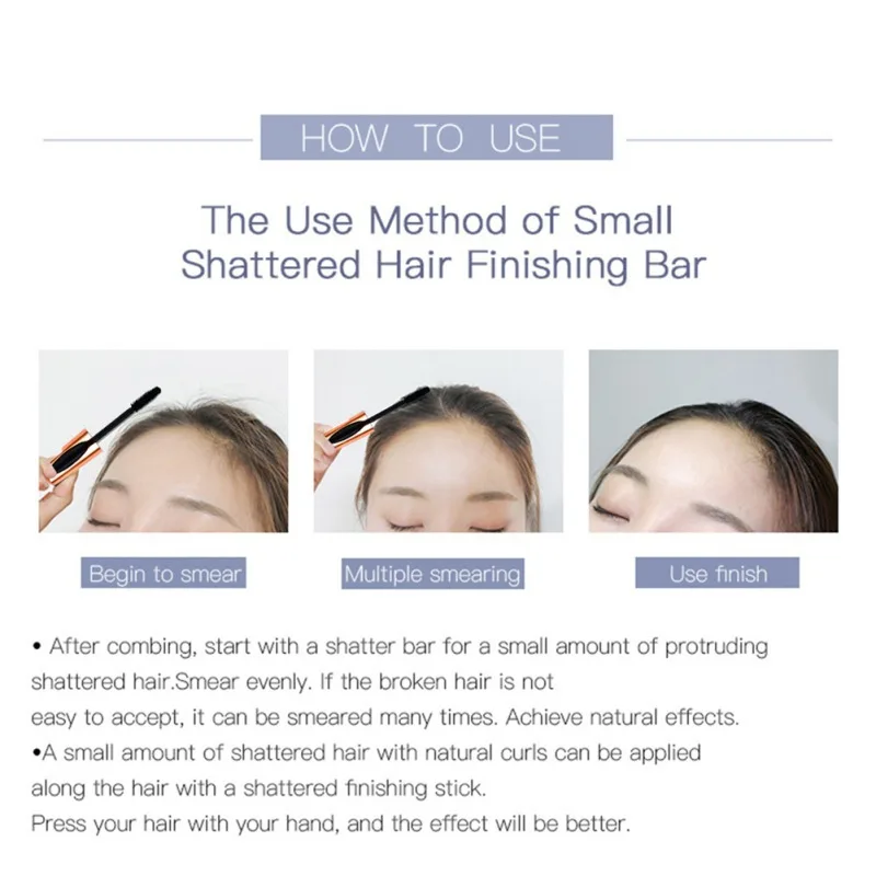 Finishing Hair Cream Long Lasting Not Greasy Finishing Broken Hair Styling Stick