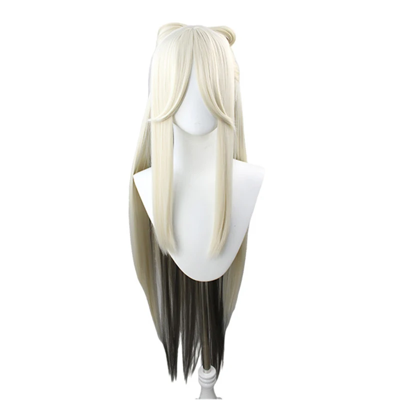 Ningguang Long Wig 100CM Cosplay Costume Game Genshin Impact Heat Resistant Synthetic Hair Ning Guang Women Wigs anime outfits