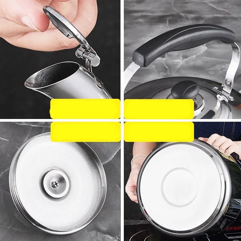 Нержавеющая сталь чайник звучание большой Ёмкость свисток газовая индукционная