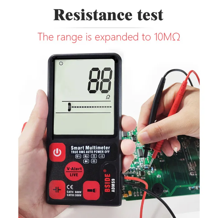 Умный Автоматический цифровой мультиметр 3,5 дюймов Большой экран дисплей сопротивление напряжения инструмент ADMS9