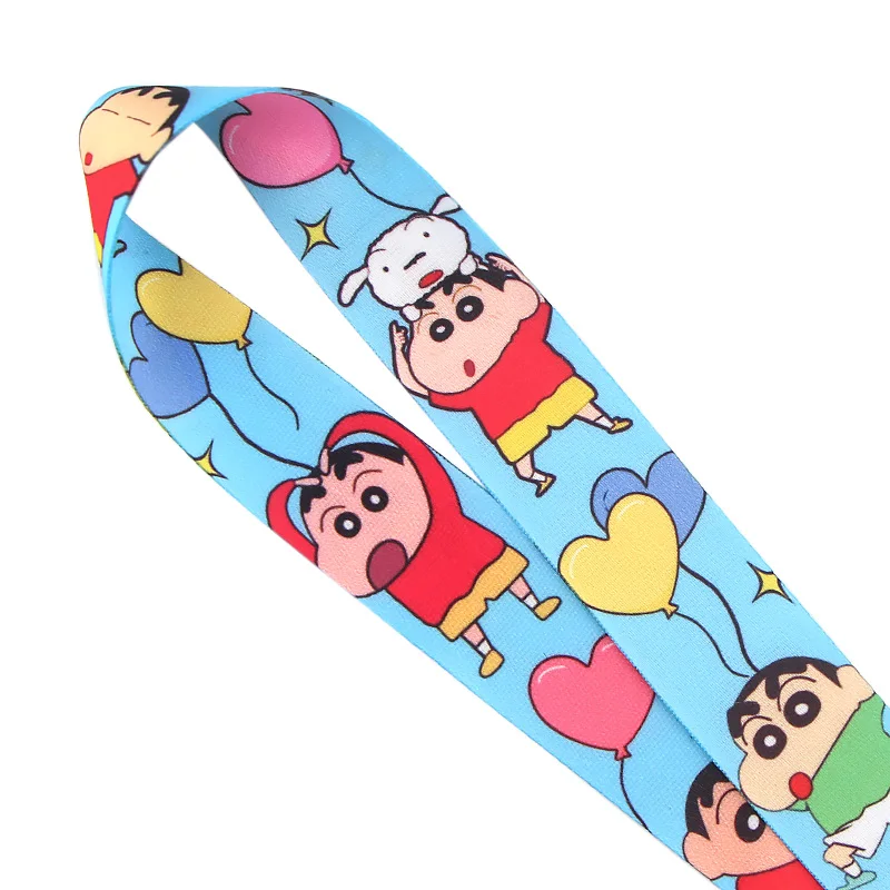Homegaga мультипликационный ремень Crayou Shin-chan Kawaii Keys, ремешок для телефона, студенческий держатель для карт, аксессуар для ключей D2444