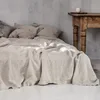 100% Pure Linen 1pc Bed Flat Sheet for Double Bed Solid Color Sheet Single/Queen/King Flat Bedsheets Soft Home Bed Linen Sheet 3