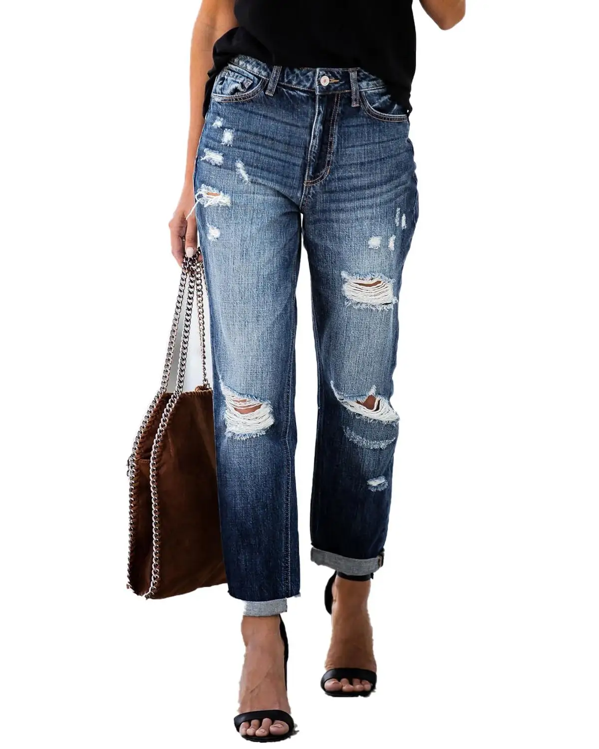 2020 New Ripped High Waist Retro Jeans for Women Mom Jeans Denim Pants Femme Boyfriend Loose Hole Jeans Trousers Ladies Jeans 2020 New Ripped High Waist Retro Jeans for Women Mom Jeans Denim Pants Femme Boyfriend Loose Hole Jeans Trousers Ladies Jeans