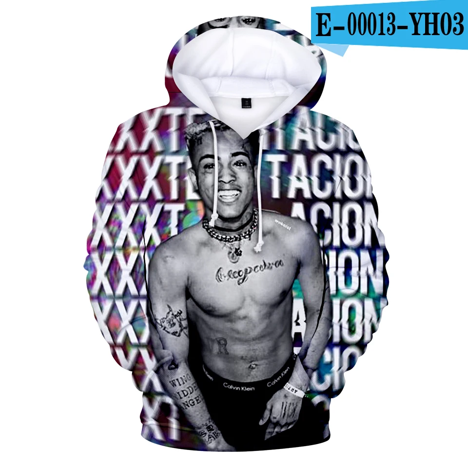 3D 3D Kpop толстовки XXXTentacion для мужчин/женщин Осень Зима хип хоп Крутая толстовка забавная Повседневная Толстовка уличная - Цвет: 3D