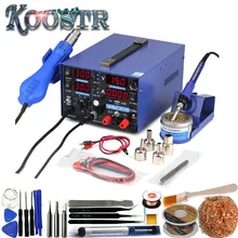 YIHUA 853D 3A USB паяльная станция горячий воздушный пистолет 3 в 1 SMD DC источник питания паяльные станции 110 В 220 в EU US PLUG паяльная станция