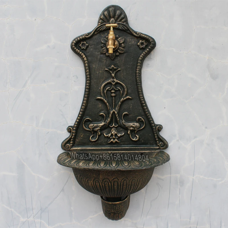 

European-style palace aristocratic cast iron sink/courtyard wash basin/home furnishings decorative wall decoration crafts