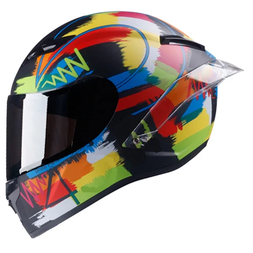DOT Full Face Motorcycle Helmet Racing Helm Capacete De Motocicleta Casque Moto Winter Kask Casco De Moto Professional - Color: 3
