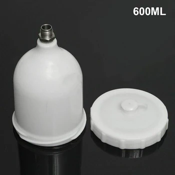 

Car Plastic Air Gravity Feed Spray Paints Gun Airbrush Cups Pot 600ml Capacity