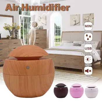 

USB Essential Oil Diffuser Ultrasonic Cool Mist Humidifier Air Purifier 7 Color Change LED Night light for Office Home