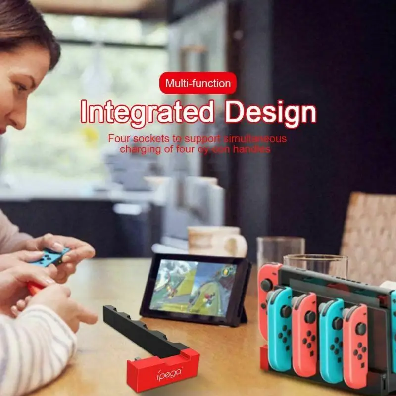 Mr NEW для nintendo Switch Joy-Con 4 порта контроллер ручка зарядное устройство зарядная док-станция переключатель зарядное устройство прочный