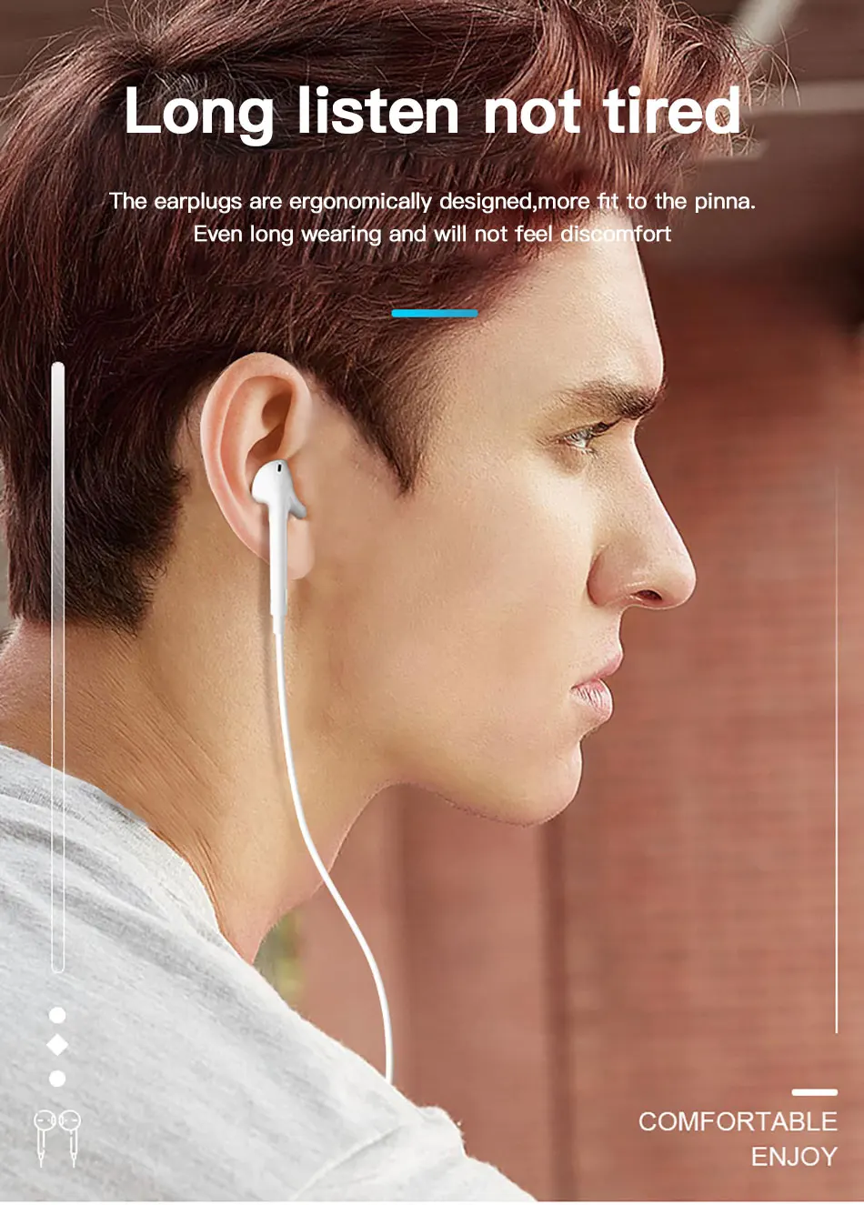 !ACCEZZ Type C In-Ear Earphone Wire Control For Xiaomi Mix 3 Samsung S10 Huawei P30 P20 Phone Support Answer Call Music Earphone With Mic (6)
