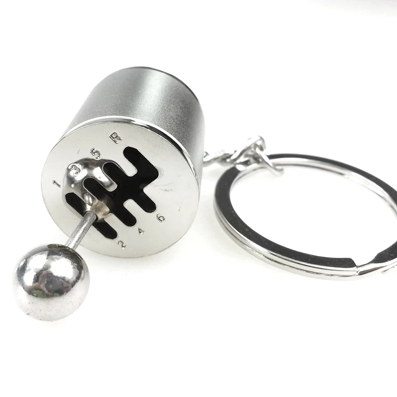 6 Speed Gear Shift Keychain Key Chain Ring Fob Keyring Car Shift