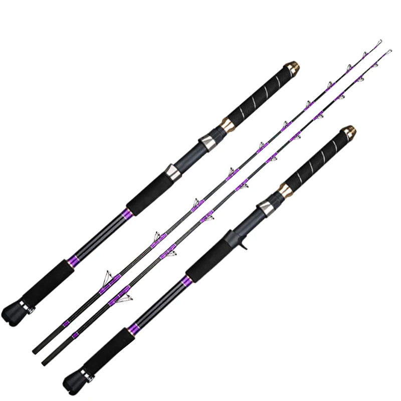 Mavllos Dominano Canna Da Jigging Di Tonno, 1.65M Lure 500-1000G Force 30-60Lb Canna Da Spinning Per Pesca In Barca Superdura D'Altura