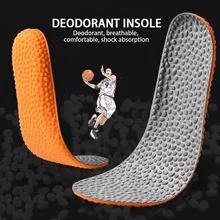 Popcorn Memory Foam Sports Insoles For Shoes Deodorant Breathable Elastic Cushion Running Insole For Man Women Orthotic Insoles